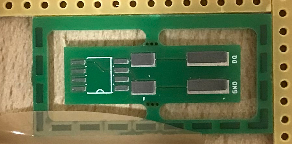 solder paste applied